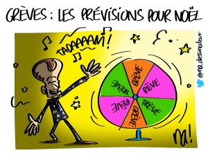 Grèves : les prévisions pour Noël