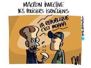 Macron invective des policiers israéliens