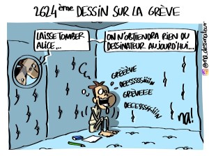 2624ème dessin sur la grève