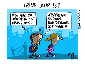 Grève, jour 51