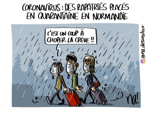 Coronavirus, des rapatriés placés en quarantaine en Normandie