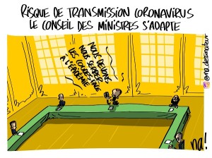 Risque de transmission coronavirus, le conseil des ministres s’adapte