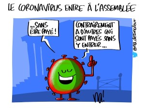 Le coronavirus entre à l’assemblée nationale