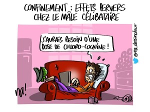 Confinement, les effets pervers chez le mâle célibataire