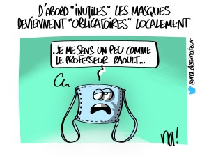 d’abord « inutiles » les masques deviennent « obligatoires »