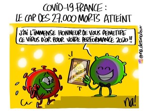 Covid-19 France, le cap des 27.000 morts atteint