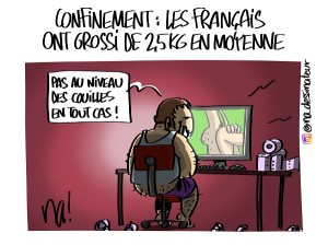 Confinement : les Français ont grossi de 2,5kg en moyenne