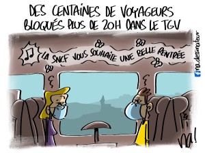 des centaines de voyageurs bloqués dans le TGV