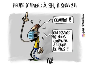 Heure d’hiver, à 3h, il sera 2h