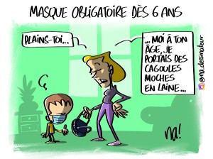 Masque obligatoire dès 6 ans