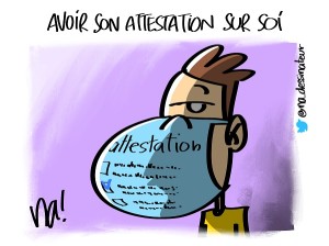 Avoir son attestation sur soi