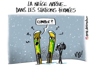 La neige arrive… dans les stations fermées…