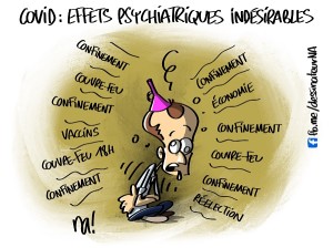 Covid, effets psychiatriques indésirables