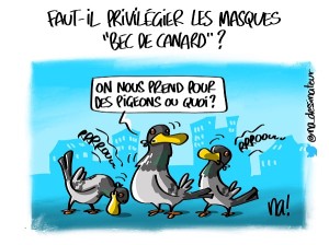 Faut-il privilégier les masques « bec de canard »