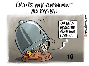 Emeutes anti-confinement aux Pays-Bas