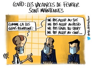 Covid, les vacances de février sont maintenues