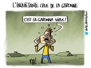 L’inquiétante crue de la Garonne