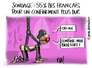 Sondage, 55% des Français pour un confinement plus dur