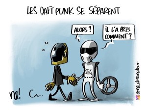 Les Daft Punk se séparent (dessin bonus)