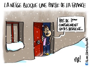 La neige bloque une partie de la France