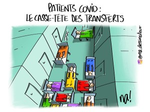 Patients covid, le casse-tête des transferts