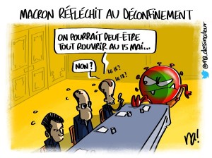 Macron réfléchit au déconfinement