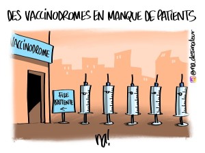 Des vaccinodromes en manque de patients