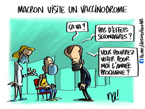 jeudessin_2916_macron_visite_vaccinodrome