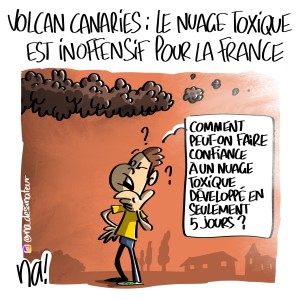 Volcan Canaries, le nuage toxique est inoffensif pour la France