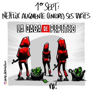 1er septembre, Netflix augmente (encore) ses tarifs