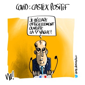 Covid, Castex positif