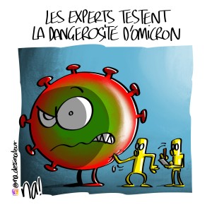 les experts testent la dangerosité d’omicron