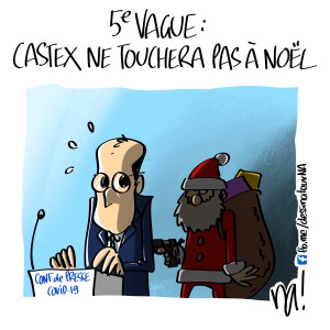 5ème vague, Castex ne touchera pas à Noël