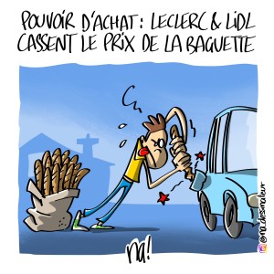 Pouvoir d’achat, Leclerc et Lidl cassent le prix de la baguette