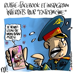Russie, facebook et instagram interdits pour « extrémisme »