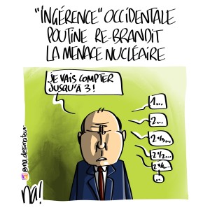 « Ingérence » occidentale, Poutine re-brandit la menace nucléaire