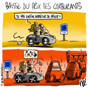 Baisse du prix des carburants