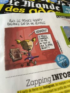 dessin dans « Le Monde des Ados »